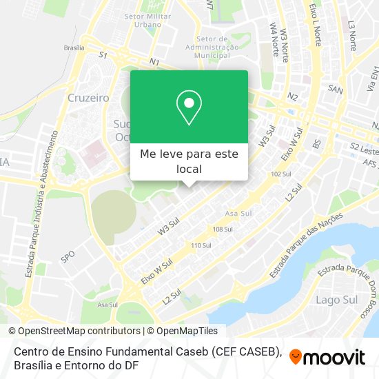 Centro de Ensino Fundamental Caseb (CEF CASEB) mapa