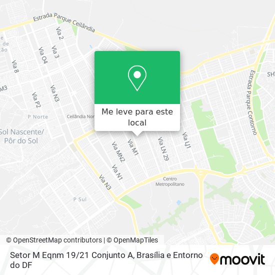 Setor M Eqnm 19/21 Conjunto A mapa