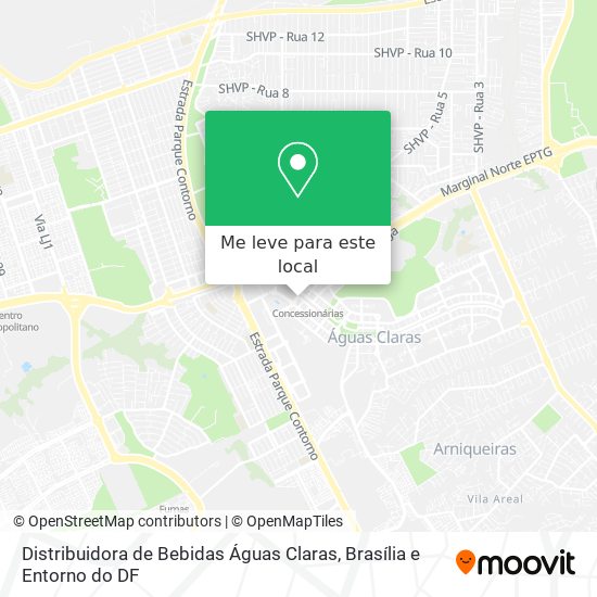 Distribuidora de Bebidas Águas Claras mapa