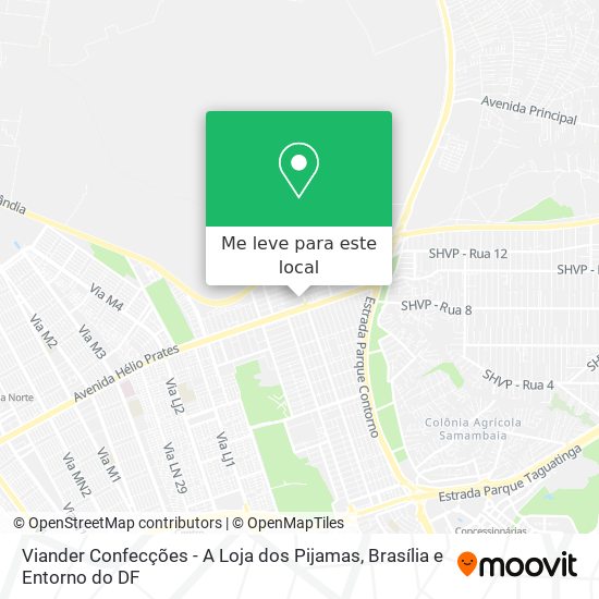 Viander Confecções - A Loja dos Pijamas mapa