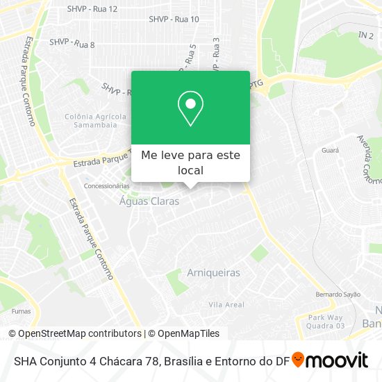SHA Conjunto 4 Chácara 78 mapa
