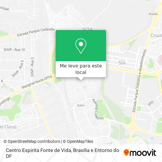 Centro Espirita Fonte de Vida mapa