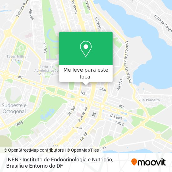 INEN - Instituto de Endocrinologia e Nutrição mapa
