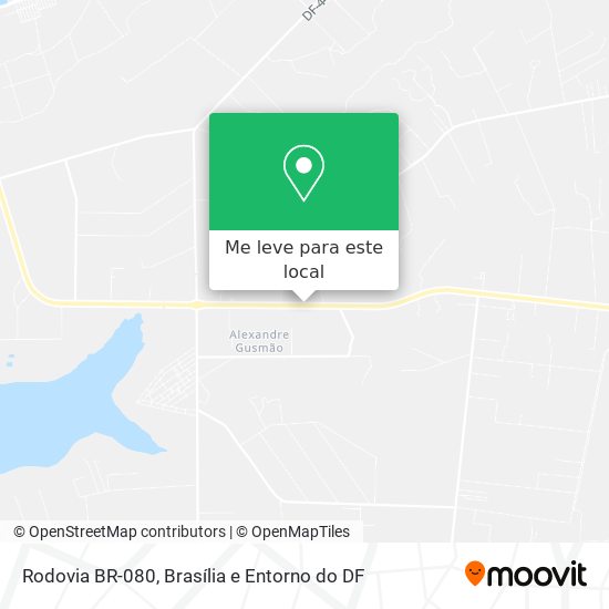 Rodovia BR-080 mapa
