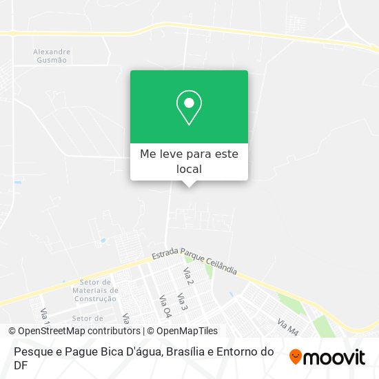 Pesque e Pague Bica D'água mapa