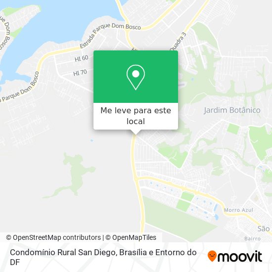 Condomínio Rural San Diego mapa