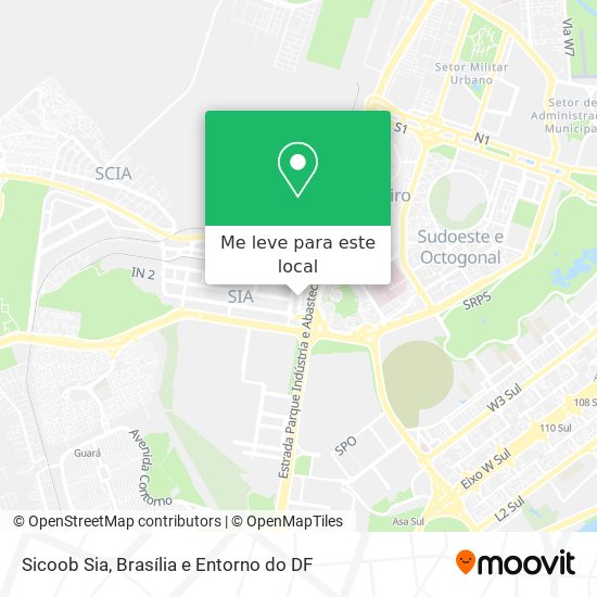 Sicoob Sia mapa