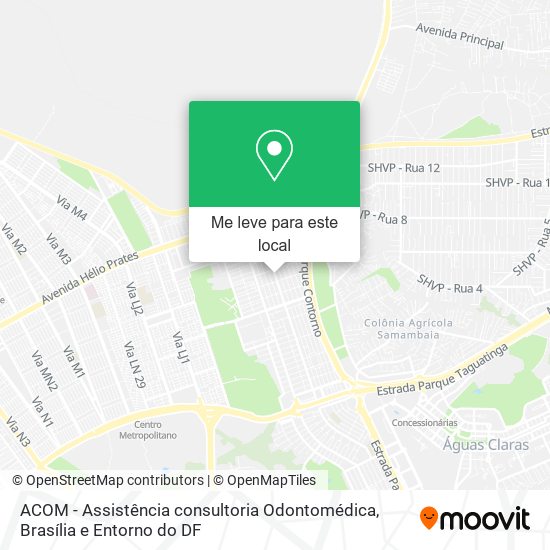 ACOM - Assistência consultoria Odontomédica mapa