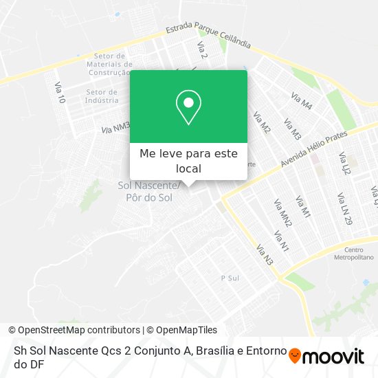 Sh Sol Nascente Qcs 2 Conjunto A mapa
