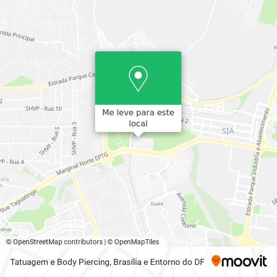 Tatuagem e Body Piercing mapa