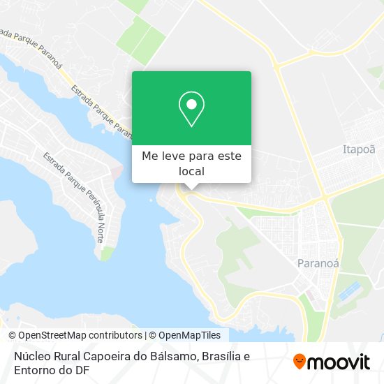 Núcleo Rural Capoeira do Bálsamo mapa