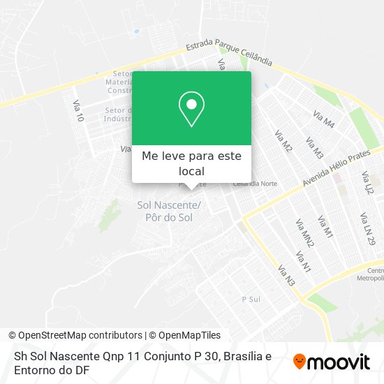 Sh Sol Nascente Qnp 11 Conjunto P 30 mapa