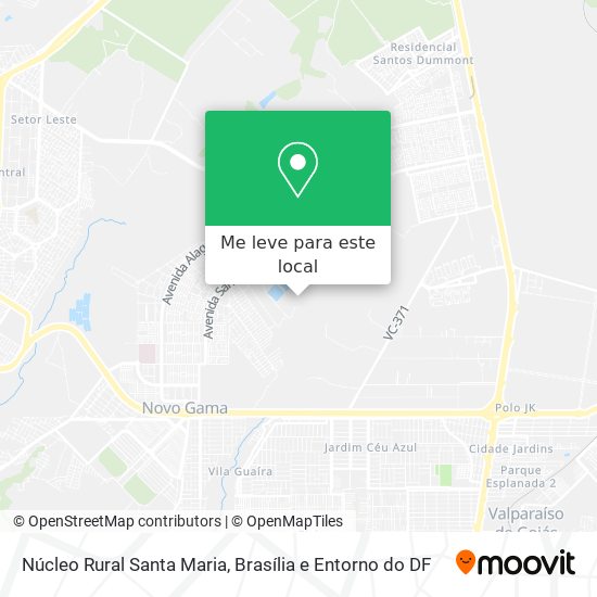 Núcleo Rural Santa Maria mapa