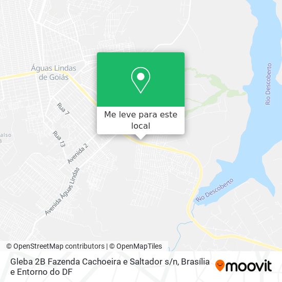 Gleba 2B Fazenda Cachoeira e Saltador s / n mapa