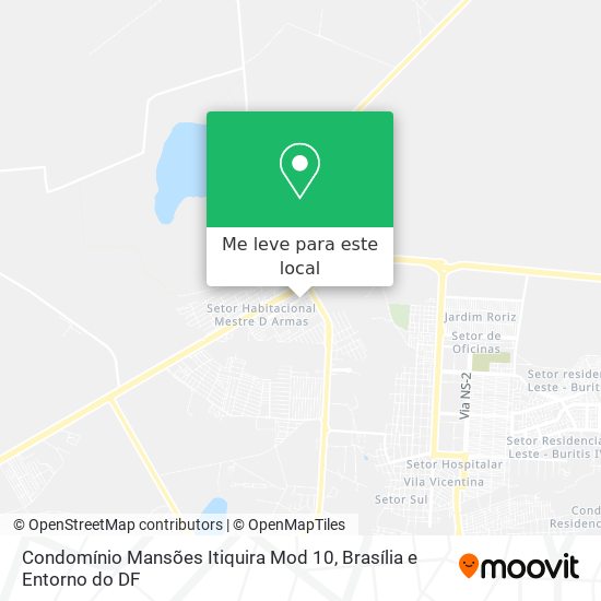 Condomínio Mansões Itiquira Mod 10 mapa