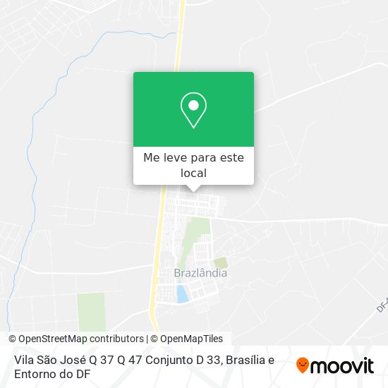 Vila São José Q 37 Q 47 Conjunto D 33 mapa