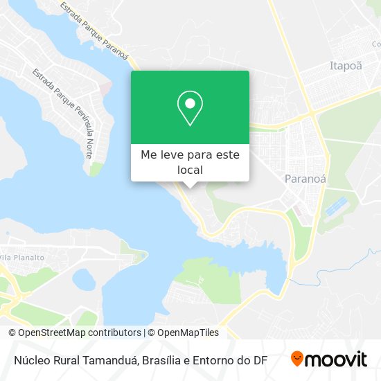 Núcleo Rural Tamanduá mapa
