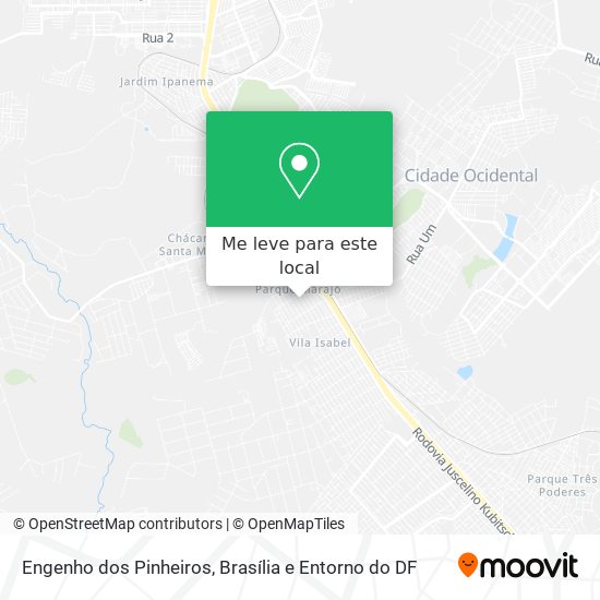 Engenho dos Pinheiros mapa