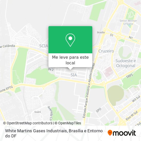White Martins Gases Industriais mapa