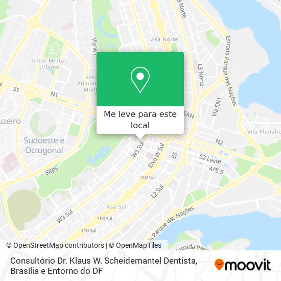 Consultório Dr. Klaus W. Scheidemantel Dentista mapa