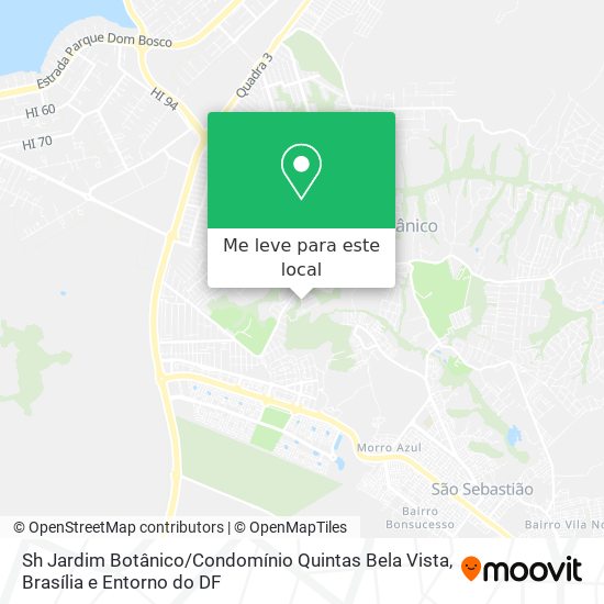 Sh Jardim Botânico / Condomínio Quintas Bela Vista mapa