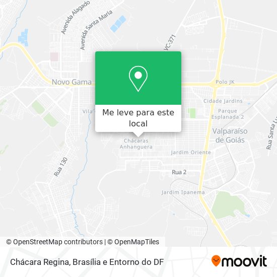 Chácara Regina mapa