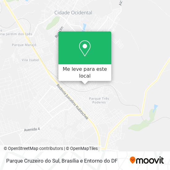 Parque Cruzeiro do Sul mapa
