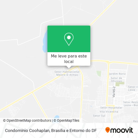 Condomínio Coohaplan mapa