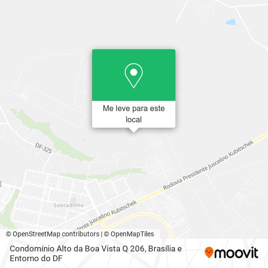 Condomínio Alto da Boa Vista Q 206 mapa