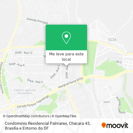 Condominio Residencial Palmares, Chácara 45 mapa