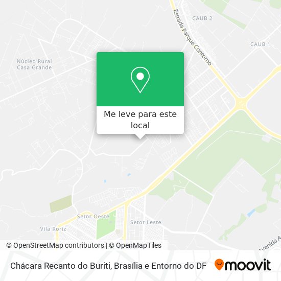 Chácara Recanto do Buriti mapa