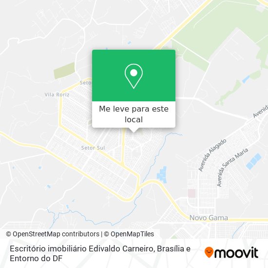 Escritório imobiliário Edivaldo Carneiro mapa