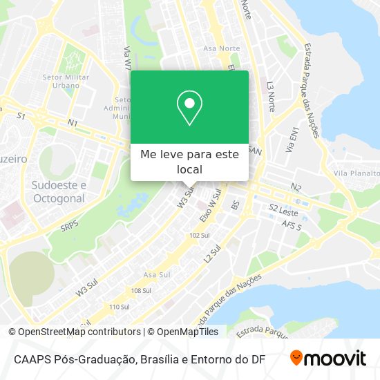 CAAPS Pós-Graduação mapa