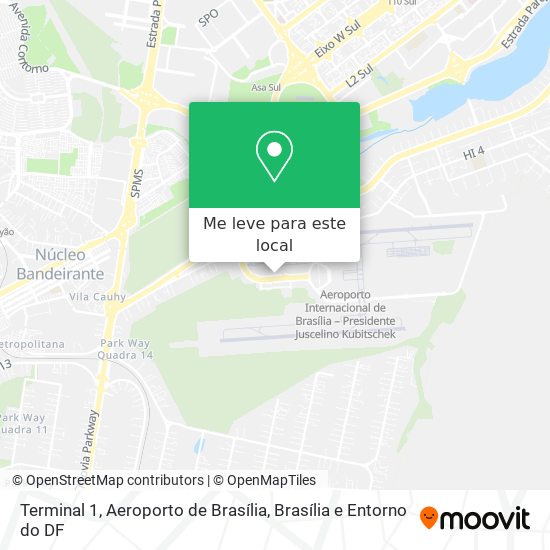 Terminal 1, Aeroporto de Brasília mapa