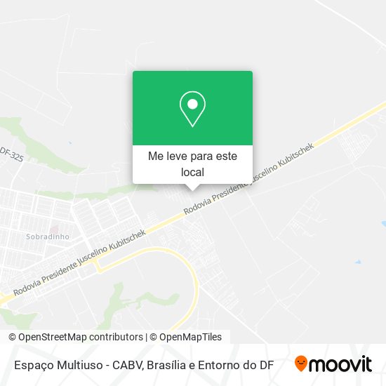 Espaço Multiuso - CABV mapa