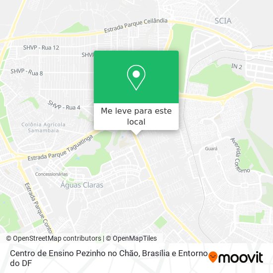 Centro de Ensino Pezinho no Chão mapa