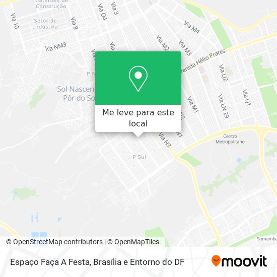 Espaço Faça A Festa mapa