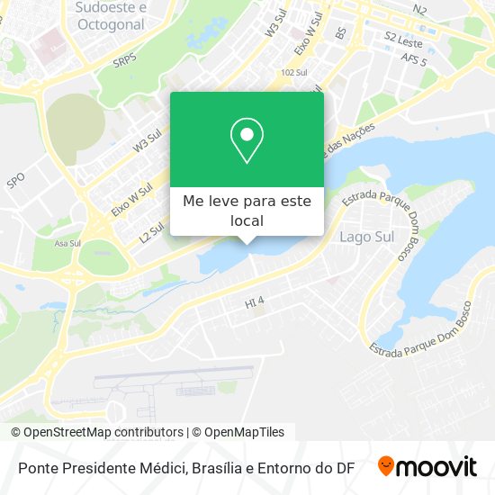 Ponte Presidente Médici mapa