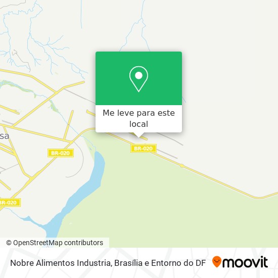 Nobre Alimentos Industria mapa