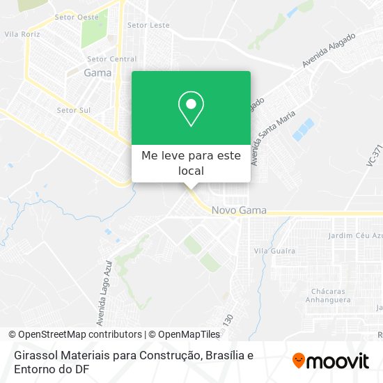 Girassol Materiais para Construção mapa