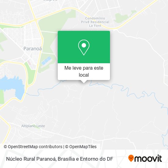 Núcleo Rural Paranoá mapa