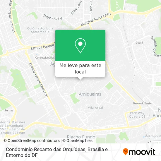 Condomínio Recanto das Orquídeas mapa