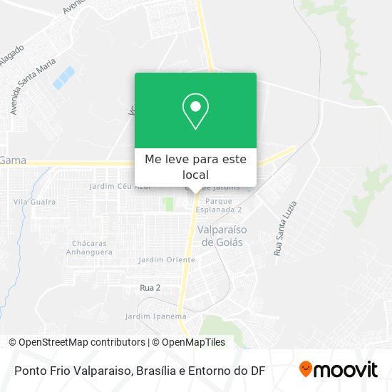 Ponto Frio Valparaiso mapa