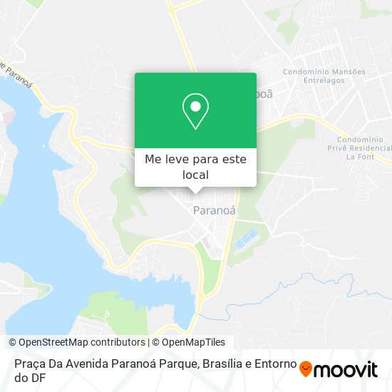 Praça Da Avenida Paranoá Parque mapa