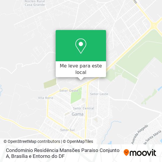 Condomínio Residência Mansões Paraíso Conjunto A mapa