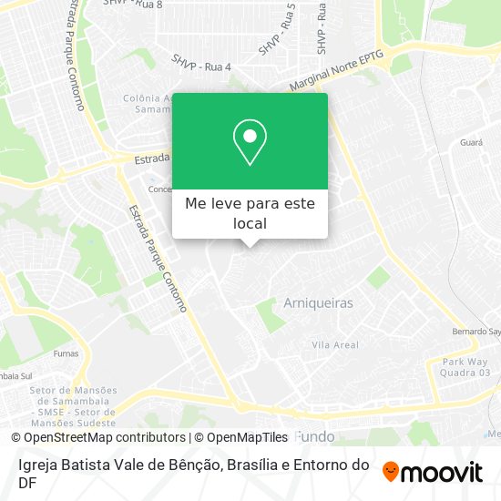 Igreja Batista Vale de Bênção mapa