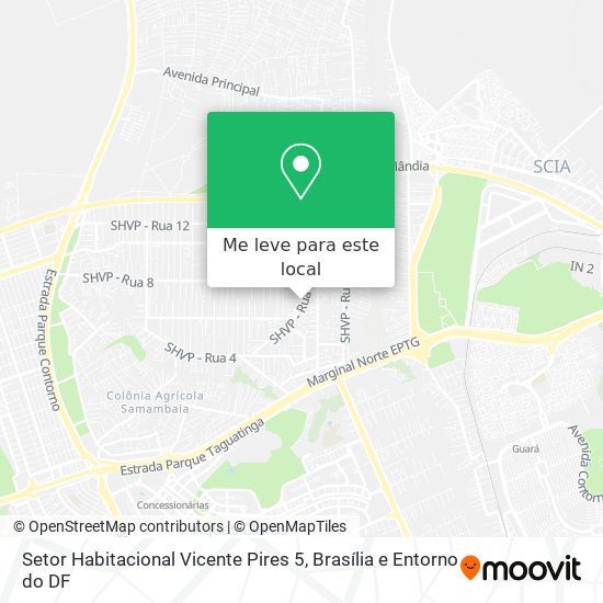 Setor Habitacional Vicente Pires 5 mapa