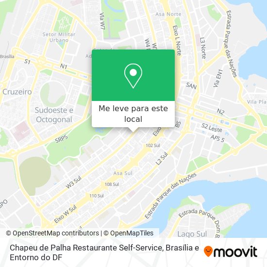 Chapeu de Palha Restaurante Self-Service mapa