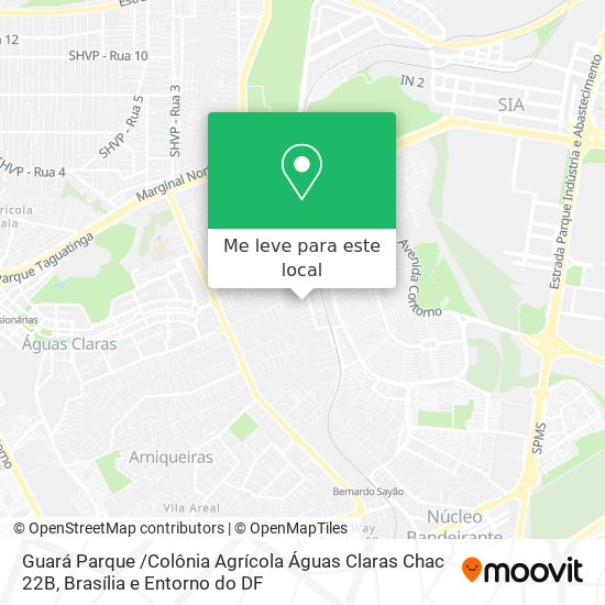 Guará Parque /Colônia Agrícola Águas Claras Chac 22B mapa