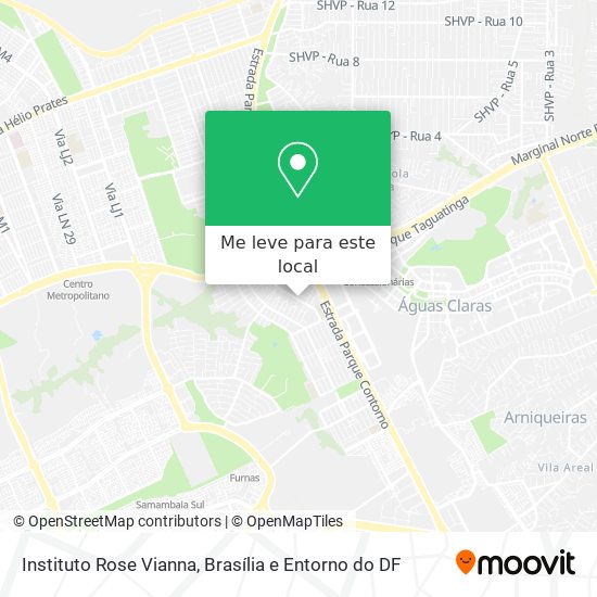 Instituto Rose Vianna mapa